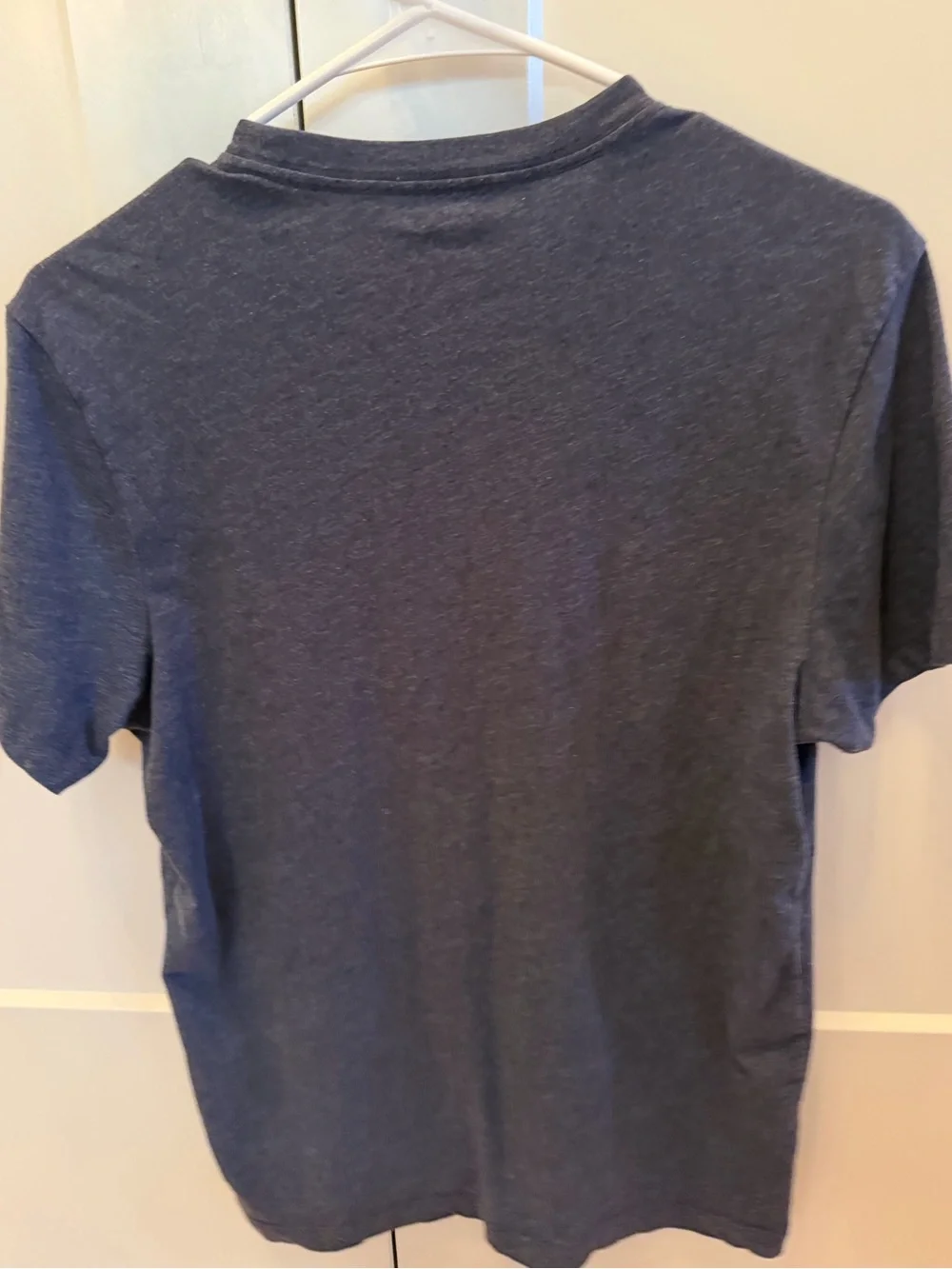 J.Crew Men's Red Crab Graphic T-Shirt Heather Navy Blue Size Small